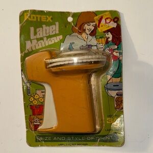 Vintage 1970’s Rotex Label Maker in Original Packaging